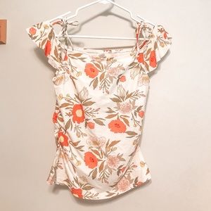 floral lime ricki swim top